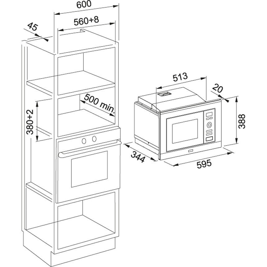 KUCHENKA MIKROFALOWA SMART PLUS FMW 20 SMP G XS - obrazek 2
