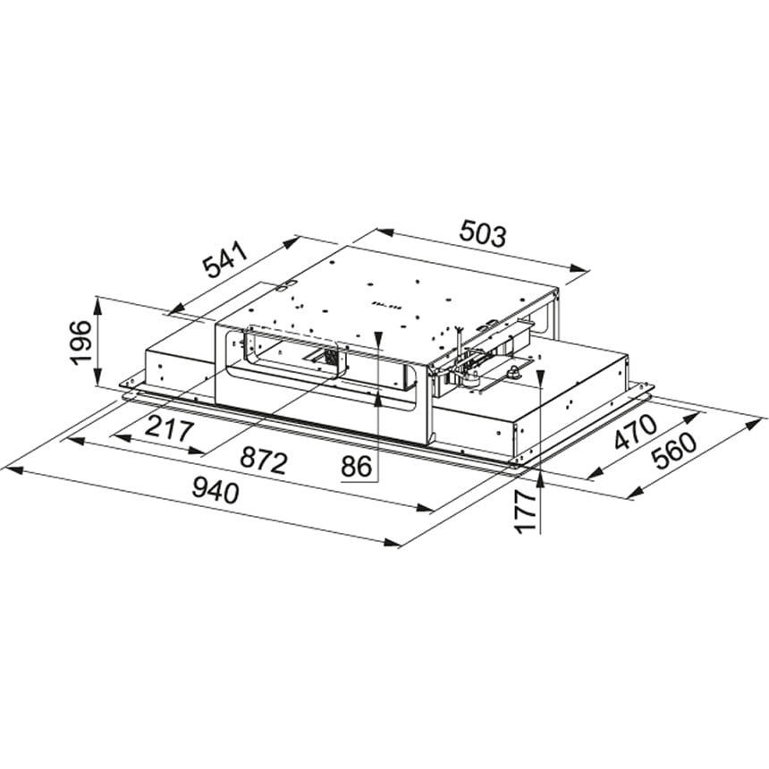 OKAP SYFITOWY MYTHOS FLAT FMYCF 906 WH - obrazek 2