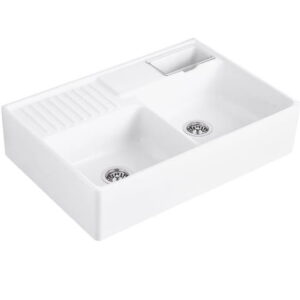 Zlewozmywak ceramiczny dwukomorowy 6323 91 RW