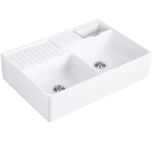 Zlewozmywak ceramiczny dwukomorowy 6323 91 RW