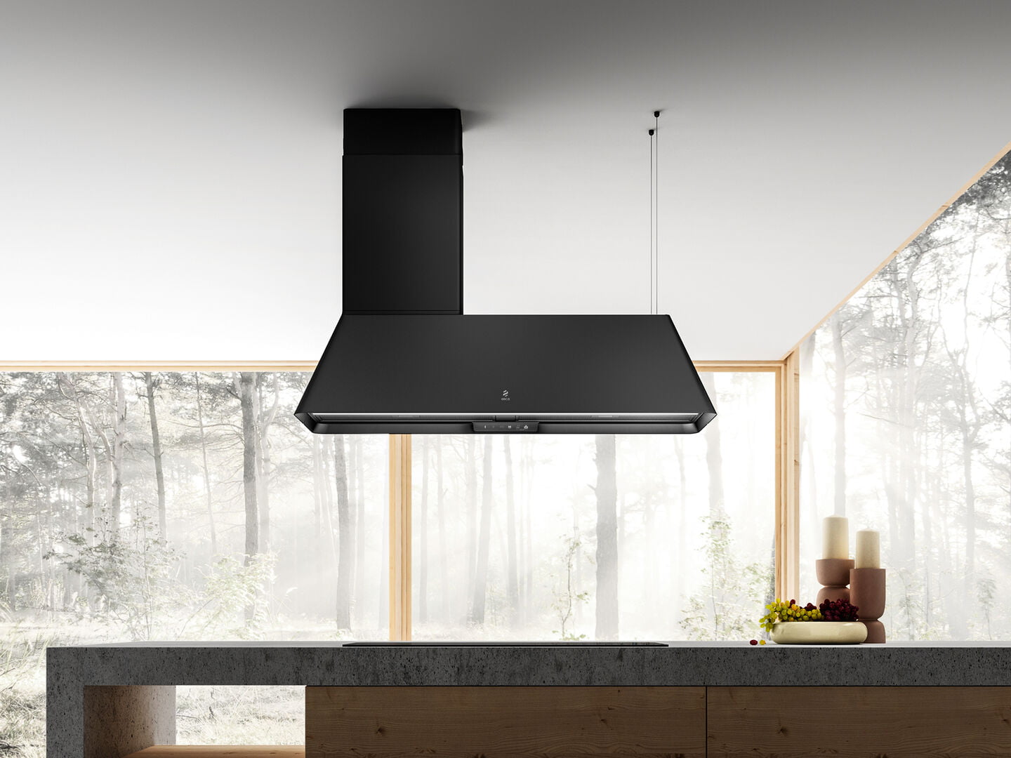 Okap sufitowy PRF0171195 Ikona Maxxi Pure 120cm czarny - obrazek 8
