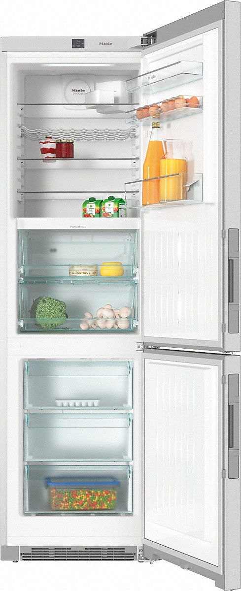 Wolnostojąca chłodziarko-zamrażarka XL z PerfectFresh i NoFrost KFN 29683 D brws Miele - obrazek 4