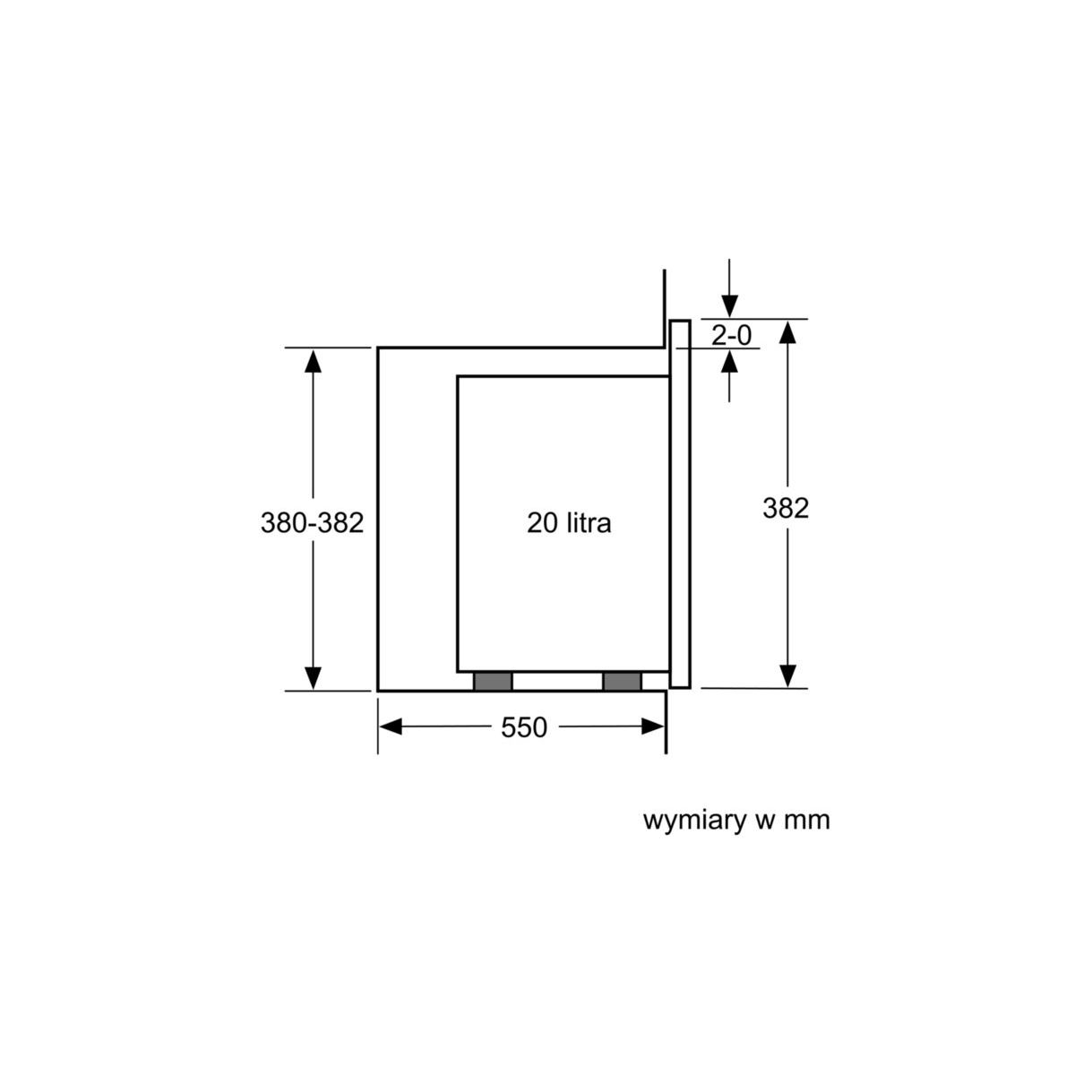 Kuchenka mikrofalowa Siemens BF520LMA1 iQ300 do zabudowy Czarny - obrazek 4
