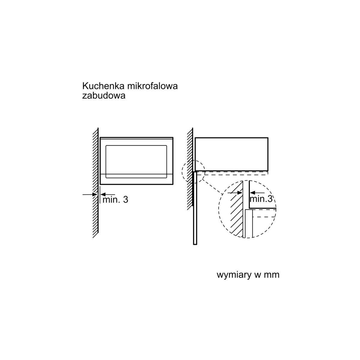 Kuchenka mikrofalowa Siemens BF520LMA1 iQ300 do zabudowy Czarny - obrazek 3