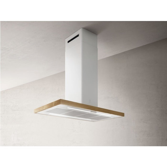 OKAP WYSPOWY BIO ISLAND WH/A/120 ROVERE PRF0148081 BIAŁY+DĄB