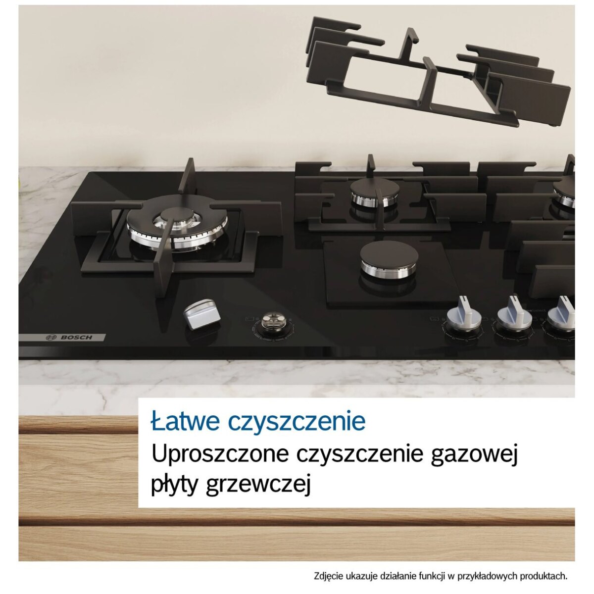 Płyta gazowa Bosch PCH6A5I90 Serie 6 (60 cm, stal szlachetna) - obrazek 9