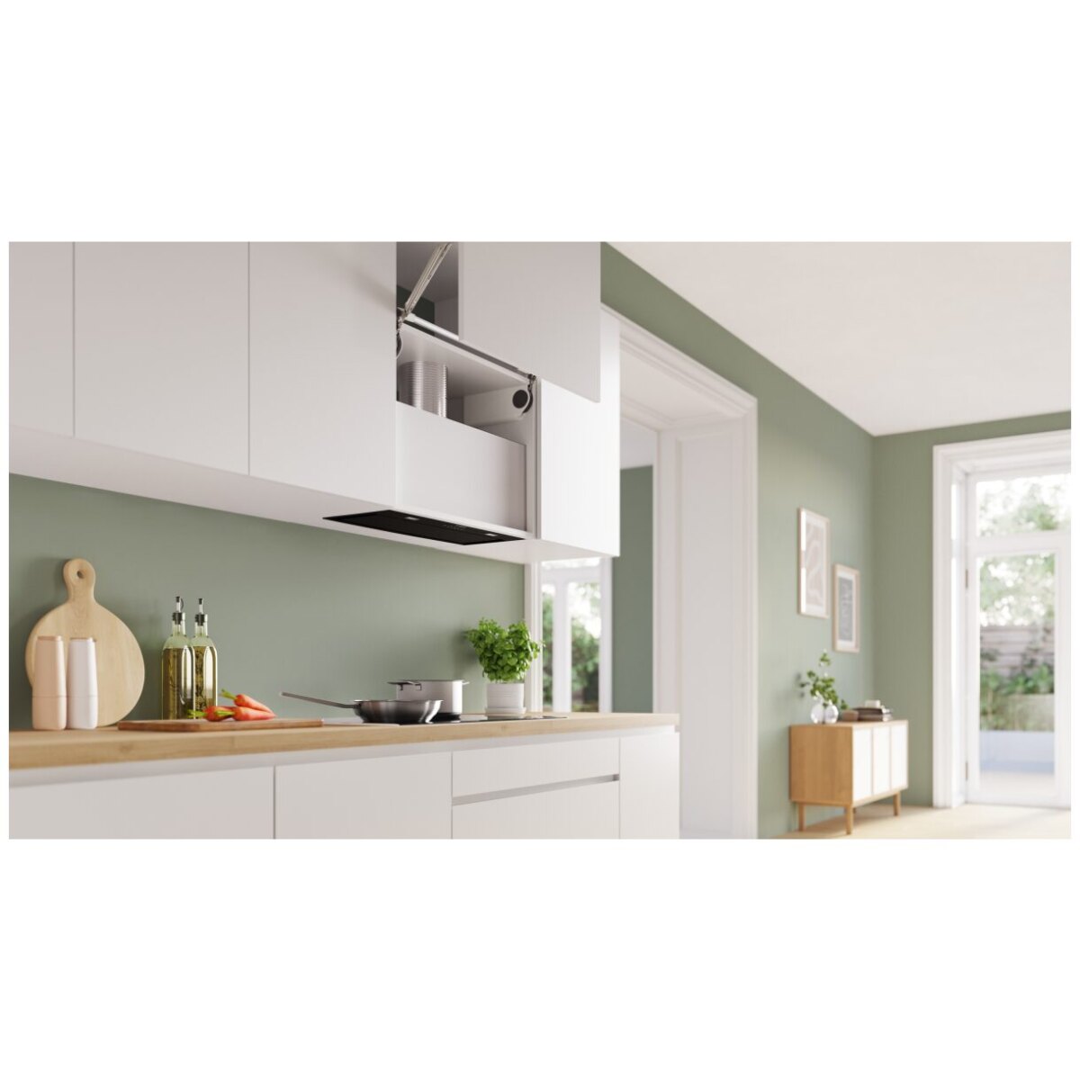 Okap wysepkowy do zabudowy Bosch DLN78PC60 Serie 8 (70 cm, czarny) - obrazek 3