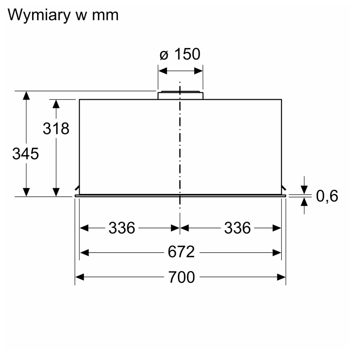 Okap wysepkowy do zabudowy Bosch DLN78PC60 Serie 8 (70 cm, czarny) - obrazek 8