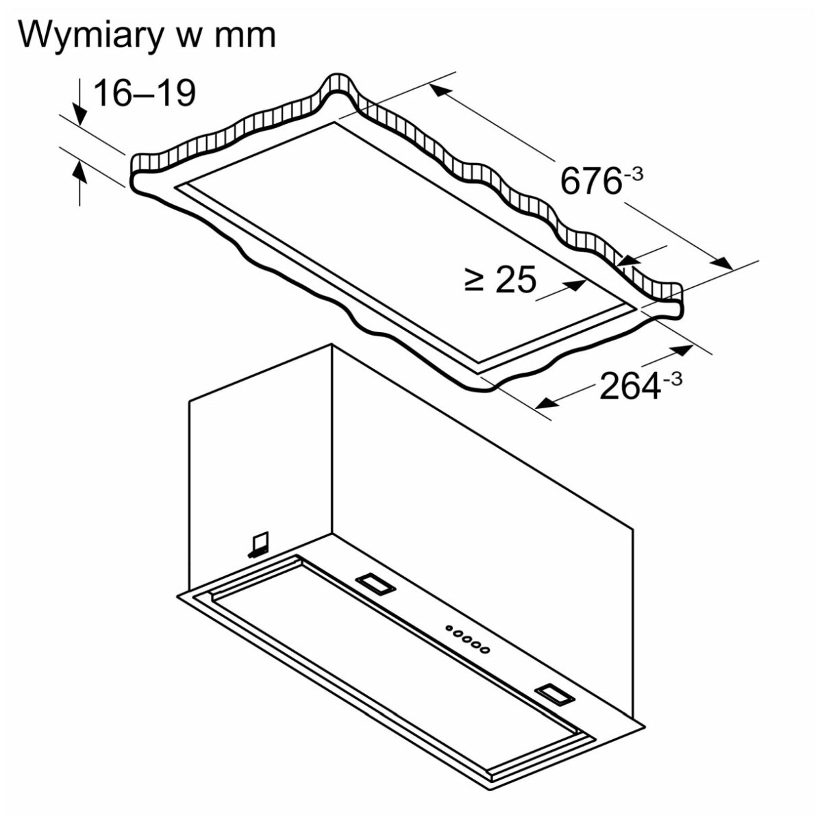 Okap wysepkowy do zabudowy Bosch DLN78PC60 Serie 8 (70 cm, czarny) - obrazek 9