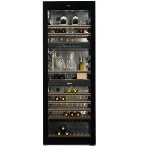Wolnostojąca chłodziarka na wino z FlexiFrame i SommelierSet KWT 6834 SGS Miele