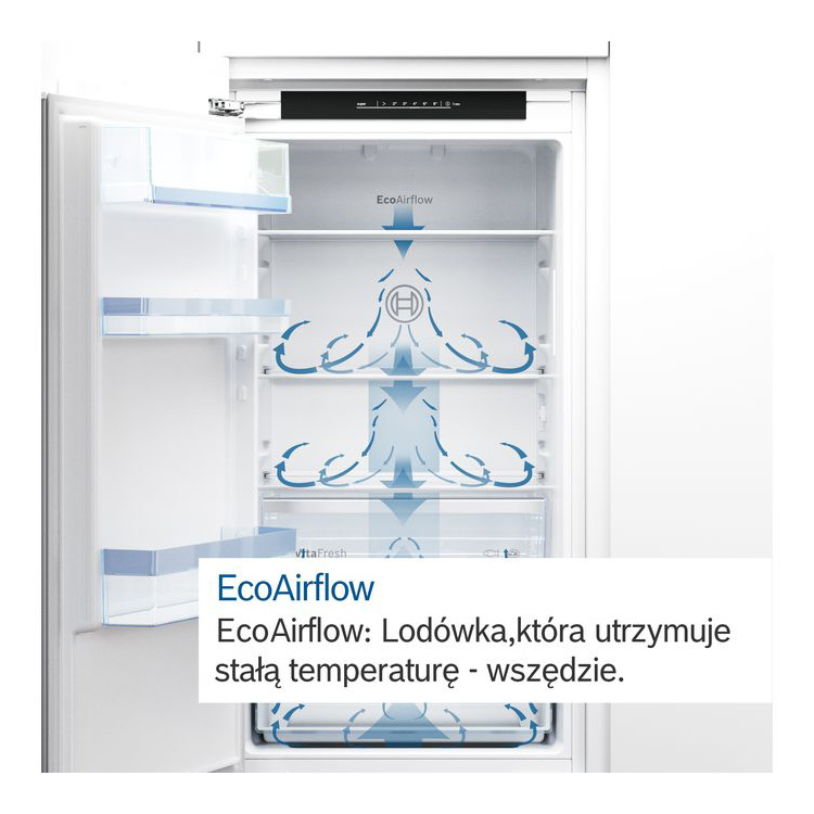 Chłodziarko-zamrażarka do zabudowy z dolną zamrażarką Bosch KIN86NSE0 177.2 x 54.1 cm Serie 2 - obrazek 7