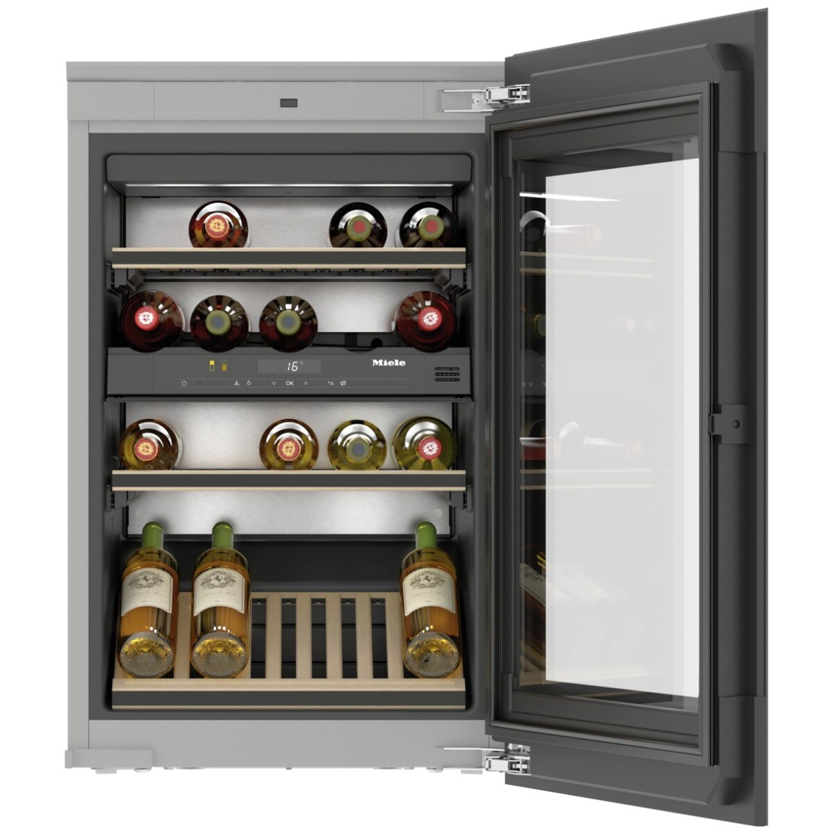 Chłodziarka na wino do zabudowy MIELE KWT 6422 iG-1 Obsidianblack (szkło) - obrazek 4