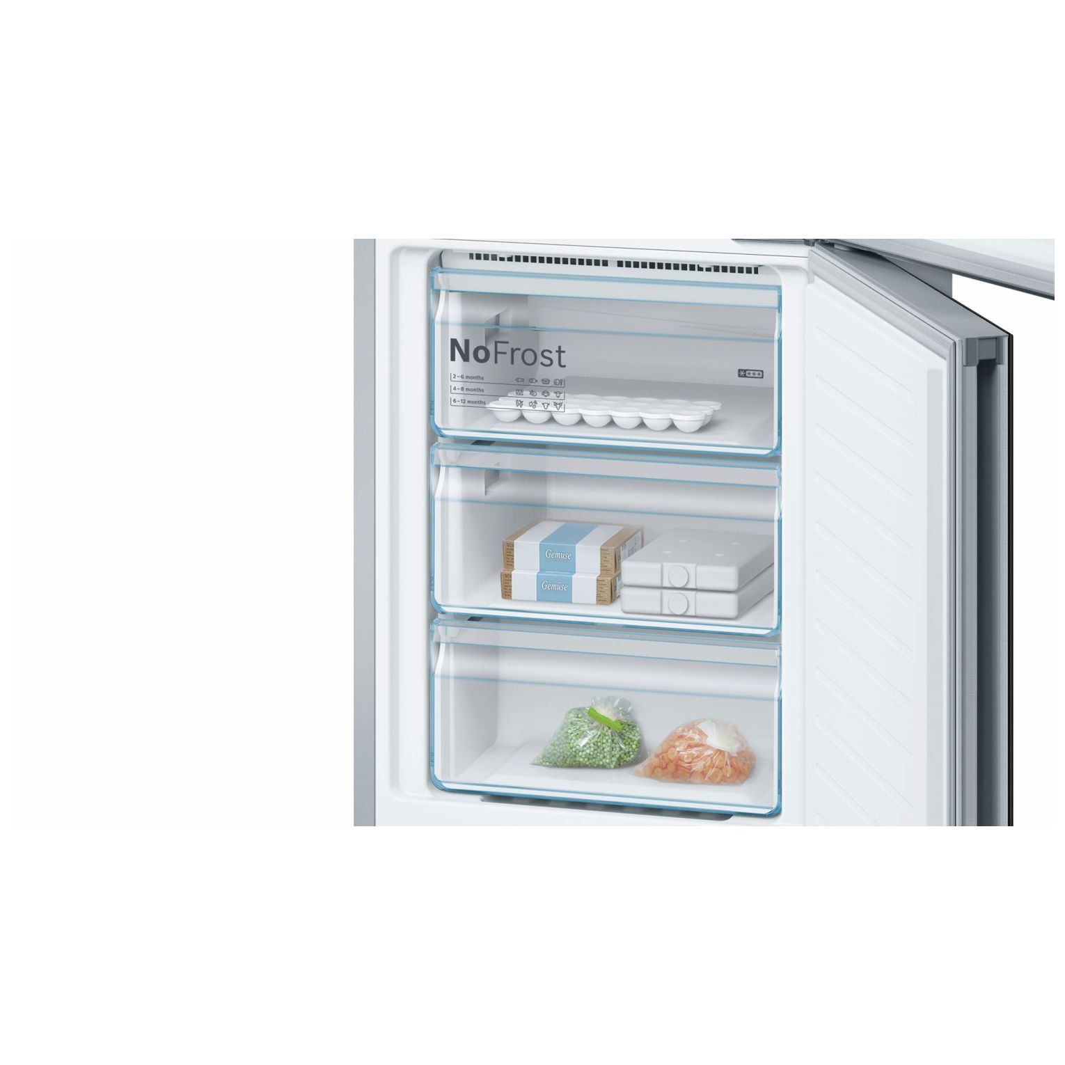 LODÓWKA Z DOLNYM ZAMRAŻALNIKIEM, NOFROST, GLASS DOOR EDITION KGN39LB35 - obrazek 4
