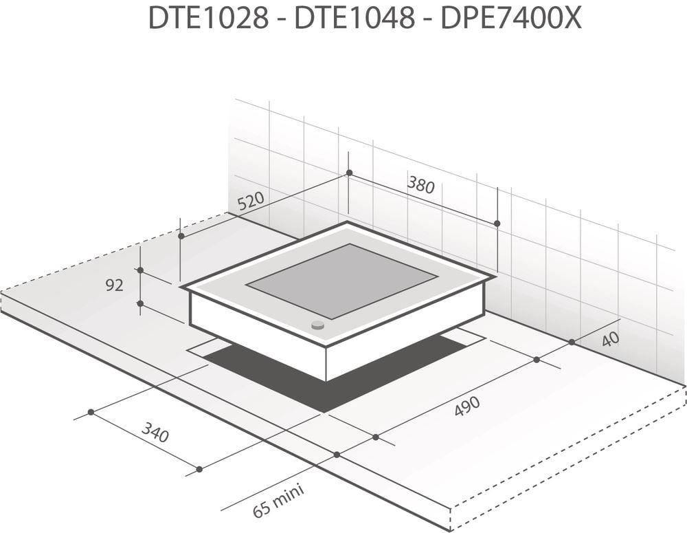 Płyta Domino Teppan Yaki 38cm DPE7400X De Dietrich - obrazek 2