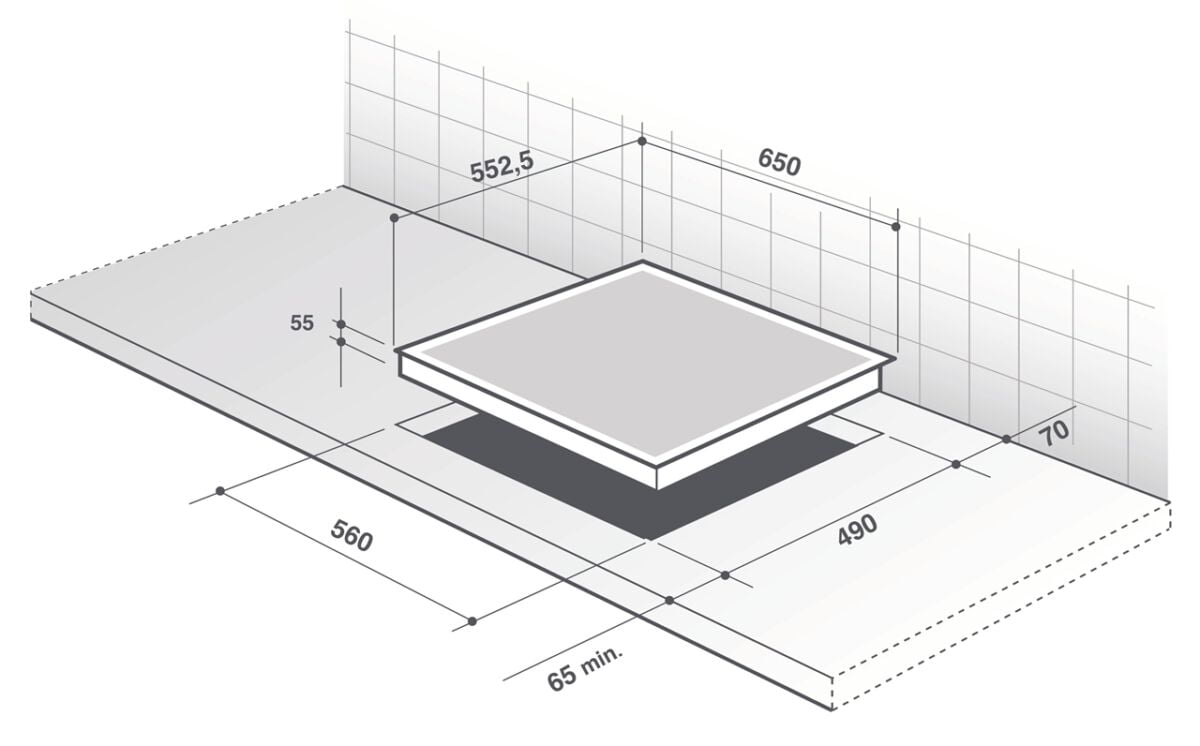 Płyta ceramiczna 65cm DPV7650B De Dietrich - obrazek 2
