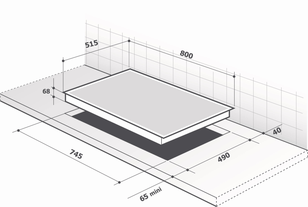 Płyta indukcyjna horizone 80cm DPI7878X De Dietrich - obrazek 2