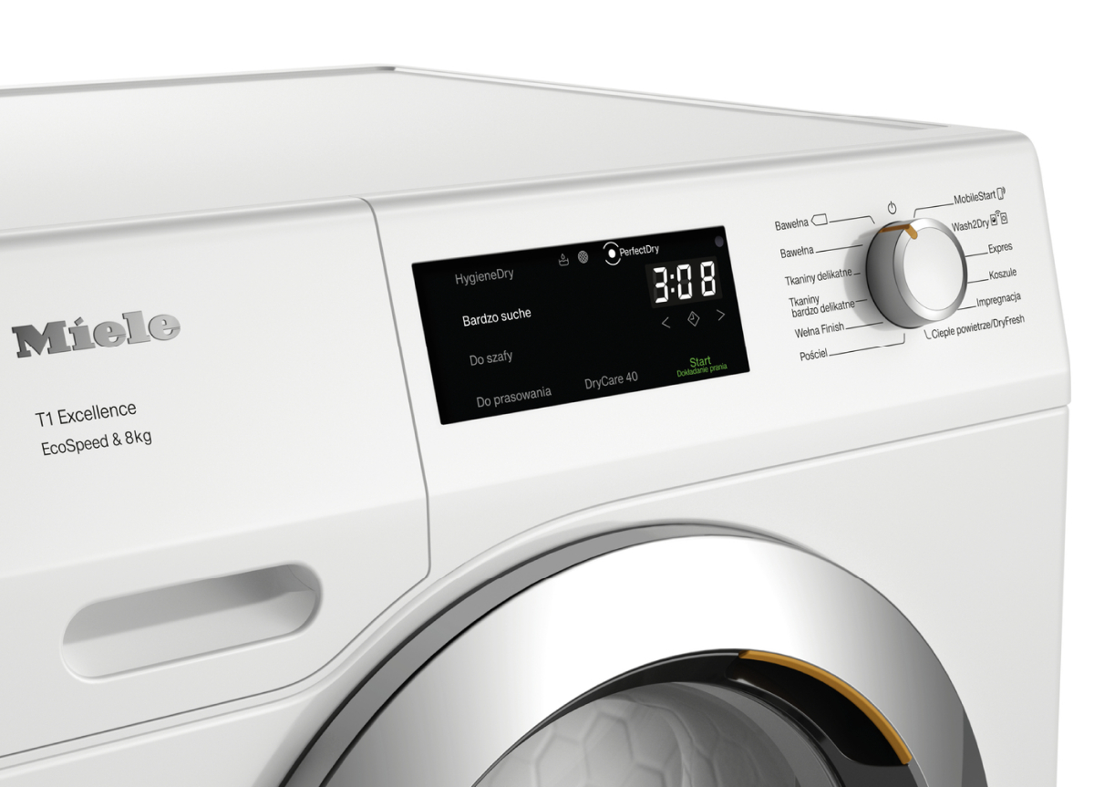 Suszarka z pompą ciepła T1 TEF775WP EcoSpeed&8kg Miele - obrazek 3