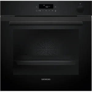 Piekarnik do zabudowy Siemens HR232GEB3 iQ300 z funkcją pary addedSteam, Air Fry, deep black inox