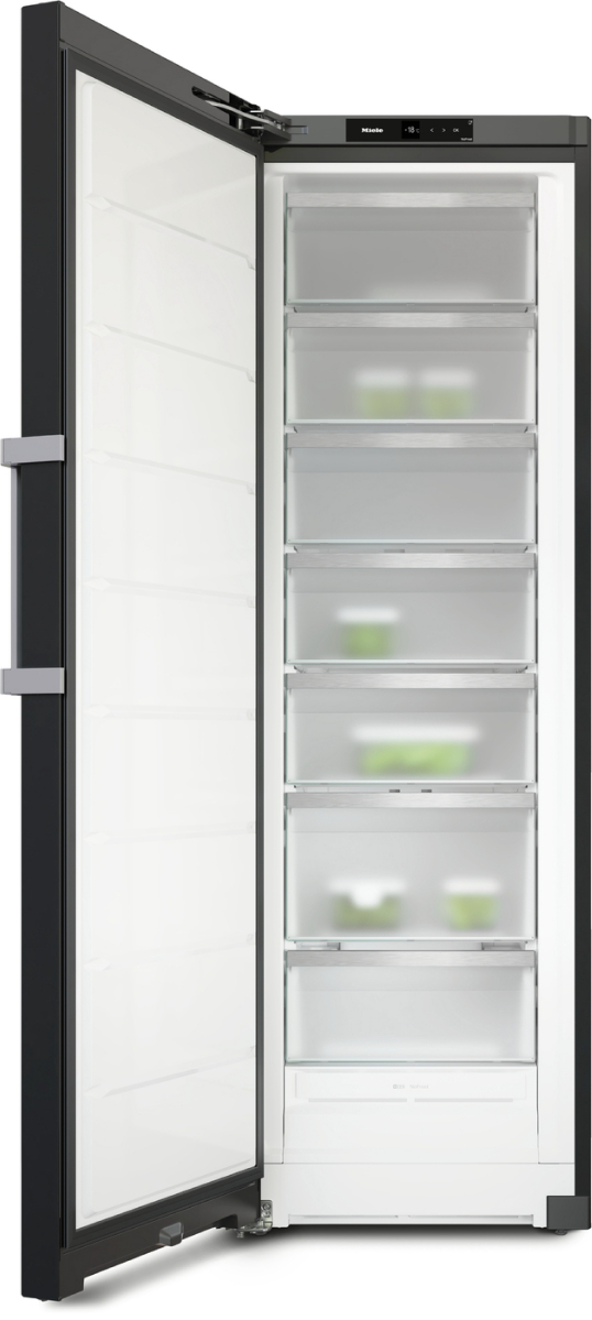 Wolnostojąca zamrażarka z NoFrost FNS 4782 E Blacksteel Miele - obrazek 4