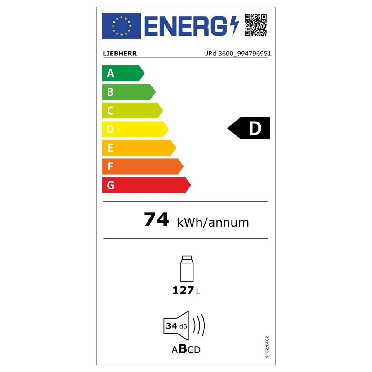 Chłodziarka do zabudowy URd 3600 Liebherr Pure - obrazek 6