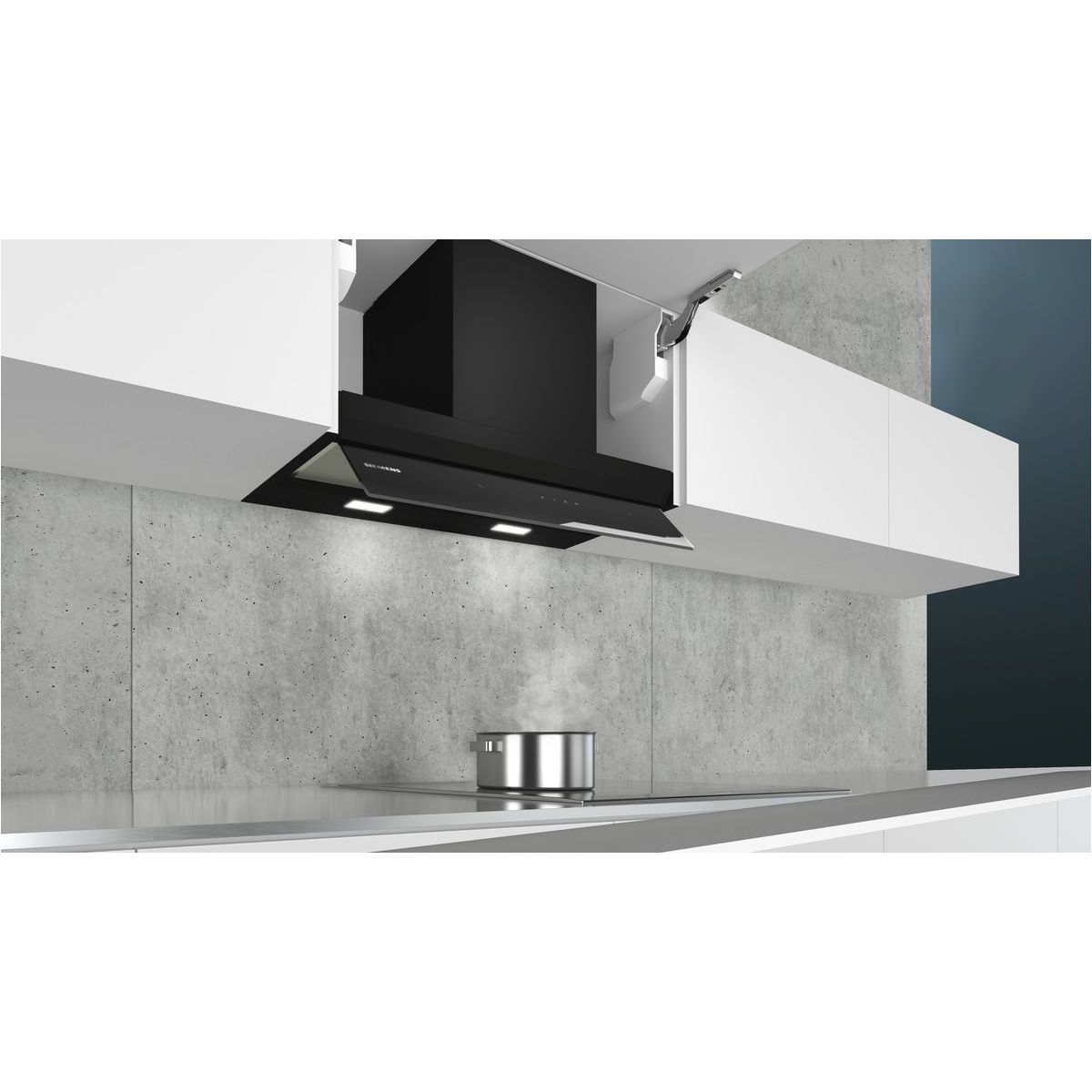 Okap Siemens LJ67BAM60 iQ500 Integrated Design Hood 60 cm Czarne szkło - obrazek 2