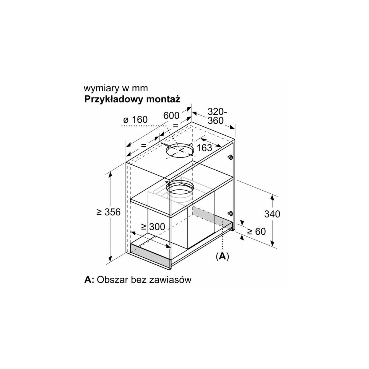 Okap Siemens LJ67BAM60 iQ500 Integrated Design Hood 60 cm Czarne szkło - obrazek 11