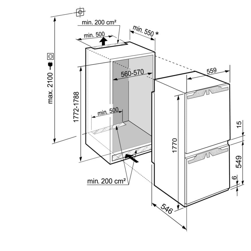 LODÓWKA PLUS BIOFRESH ICBd 5122 - obrazek 4