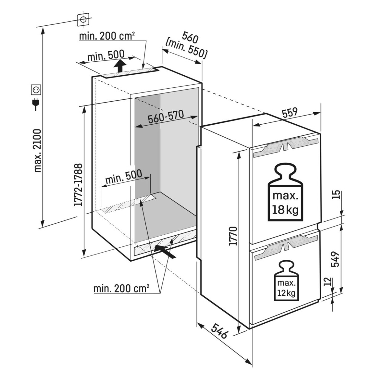 LODÓWKA PRIME BIOFRESH ICBbi 5152 - obrazek 4