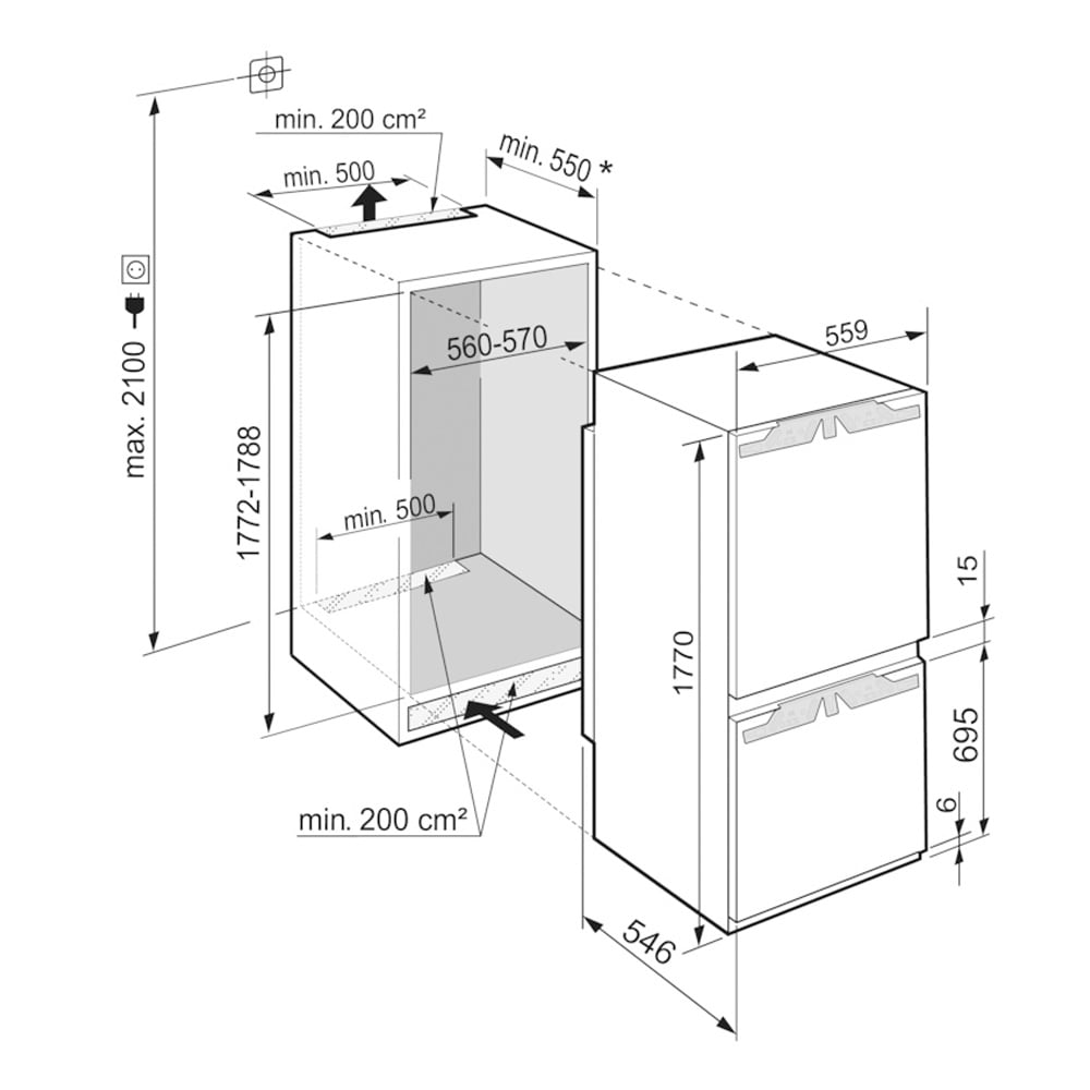 LODÓWKA PLUS NOFROST ICNd 5123 - obrazek 5