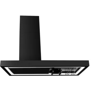 Okap wyspowy Minimal 2 czarny bez haczyków 120cm CIARKO CDW1202C