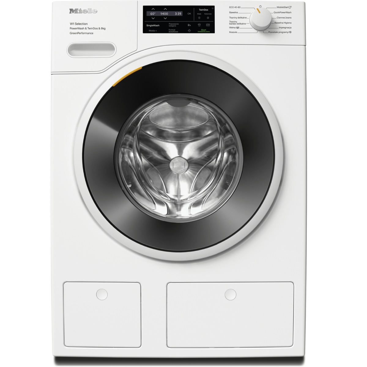 Pralka ładowana od przodu W1 WSH863 WCS PWash&TDos&8kg Miele