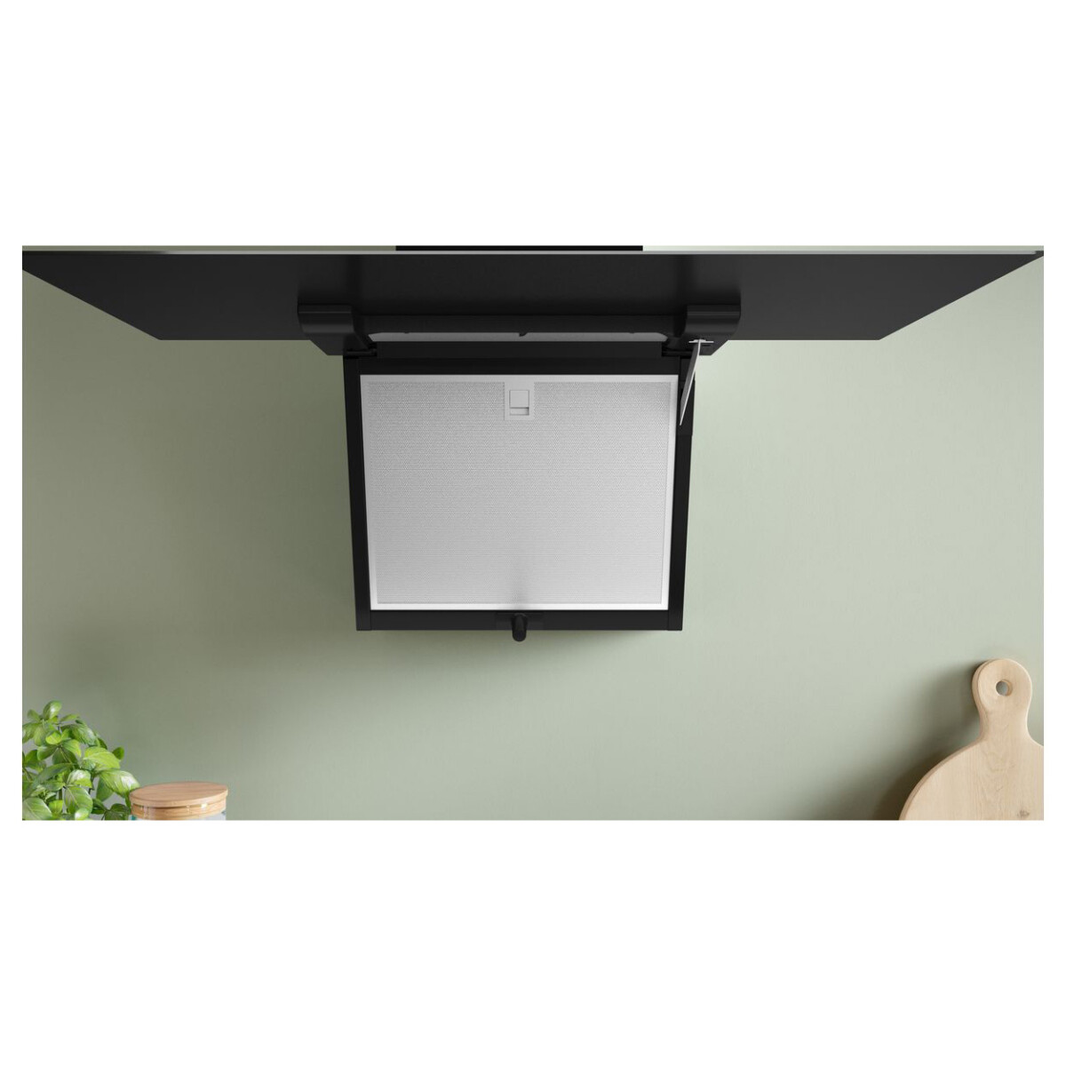 Okap naścienny Bosch DWK87FN60 80 cm Serie 4 Czarne szkło - obrazek 5