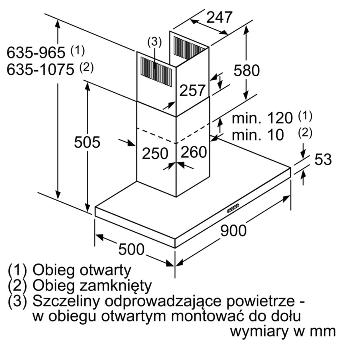 OKAP LC97BHM50 NAŚCIENNY SIEMENS iQ300 90 cm Stal szlachetna - obrazek 9
