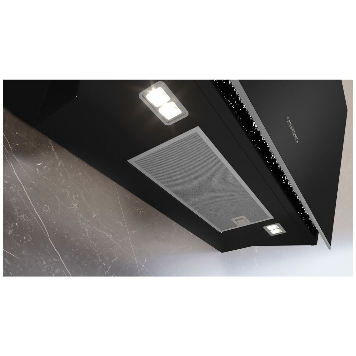 Okap naścienny Siemens LC91KLT60 iQ700 90 cm Czarne szkło - obrazek 5