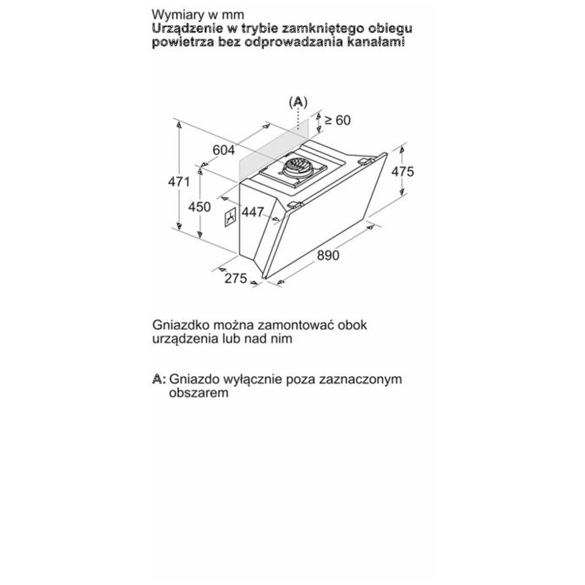 Okap naścienny Siemens LC91KLT60 iQ700 90 cm Czarne szkło - obrazek 9