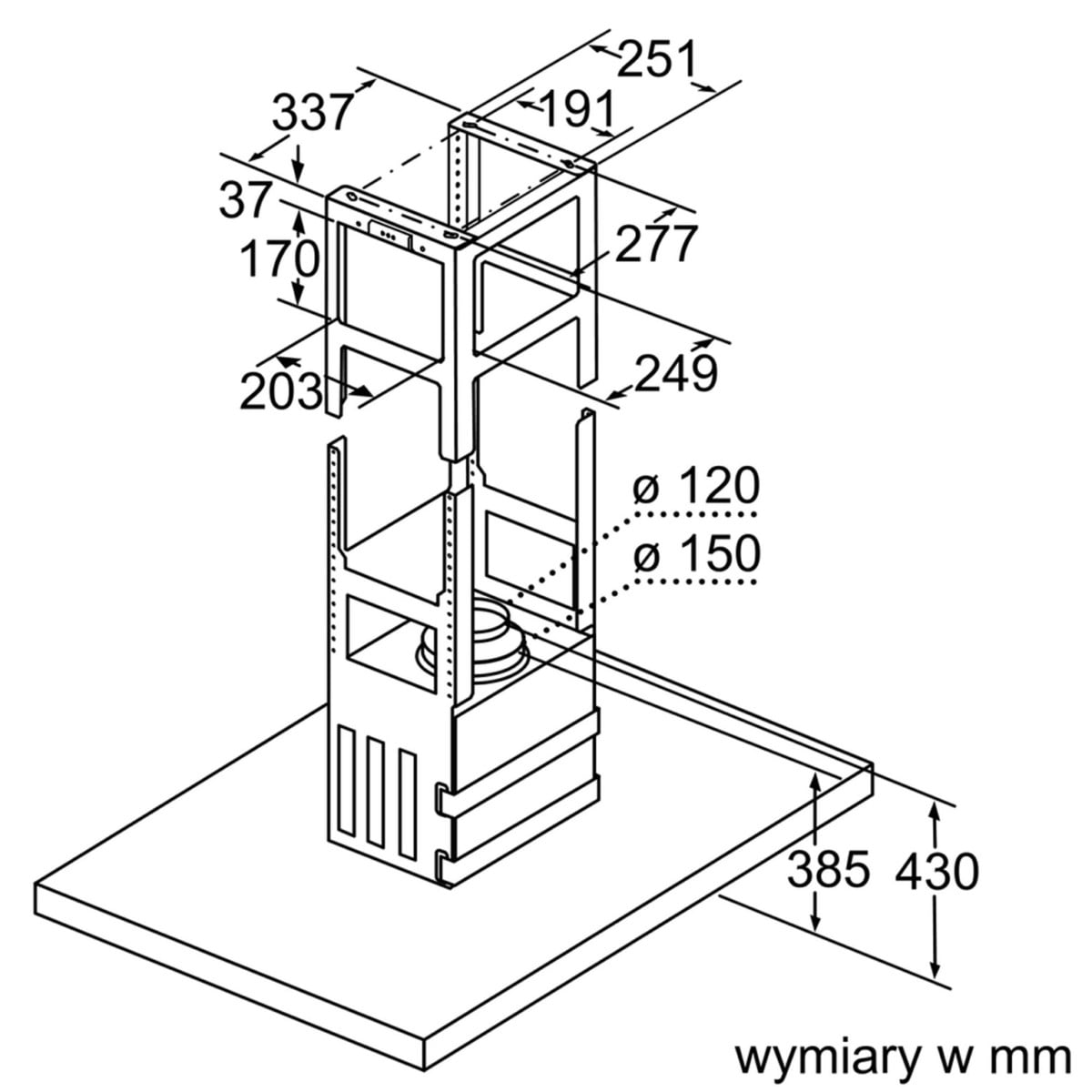 OKAP WYSPOWY SIEMENS iQ700 90CM STAL SZLACHETNA LF91BUV50 - obrazek 9