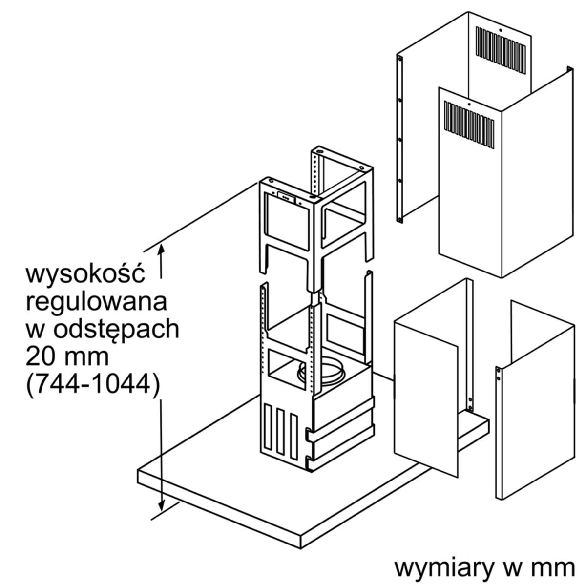 OKAP WYSPOWY SIEMENS iQ700 90CM STAL SZLACHETNA LF91BUV50 - obrazek 8