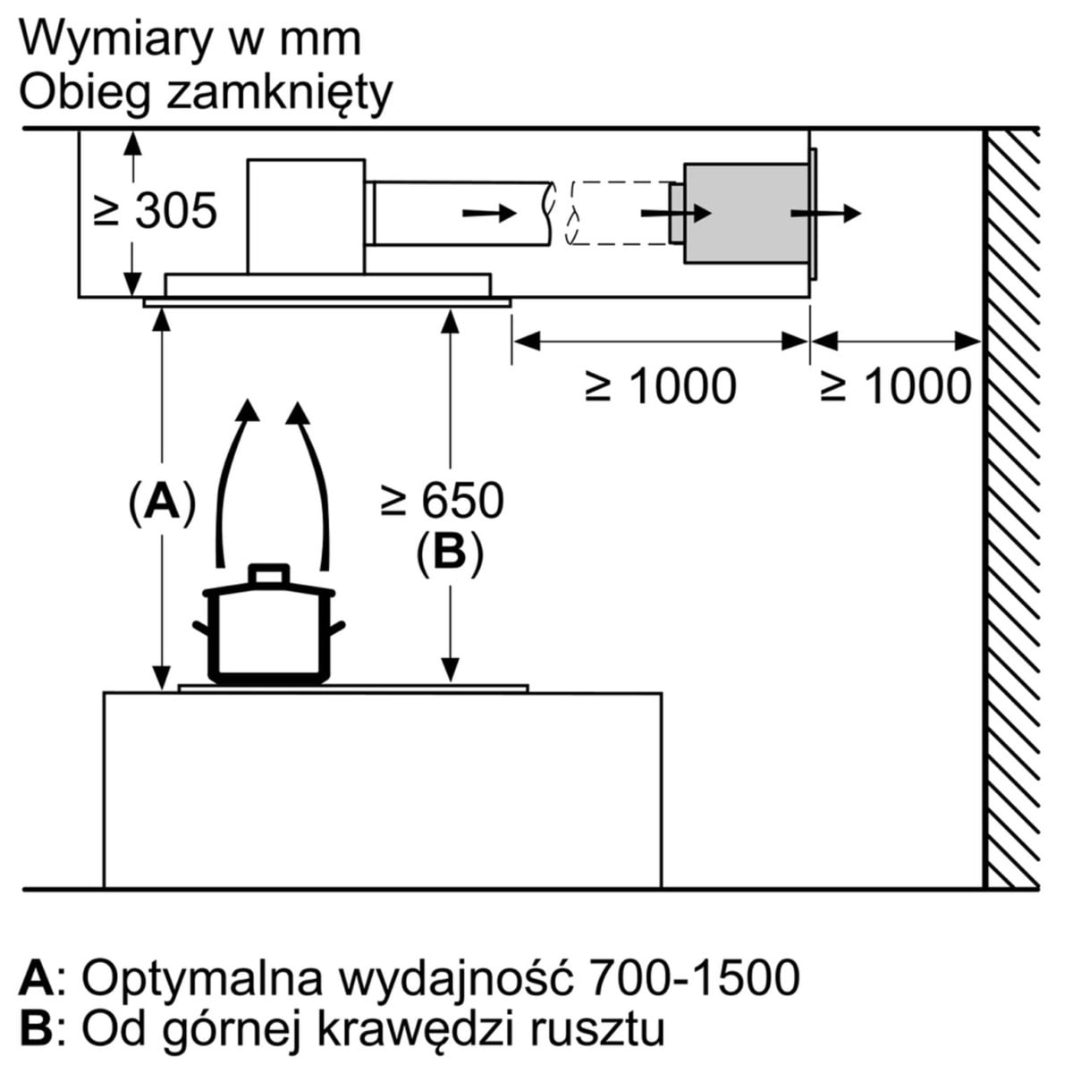 WYCIĄG SUFITOWY SIEMENS iQ700 90 cm Biały LR99CQS20 - obrazek 8