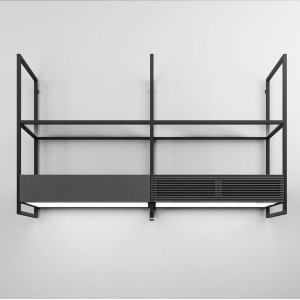Okap naścienny PRF0166703 OPEN SUITE 80cm czarny