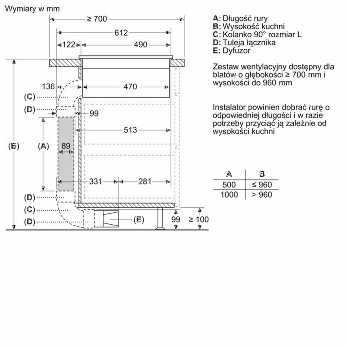 Płyta indukcyjna zintegrowana z wyciągiem Bosch PVS611B16E 60 cm Serie 4 - obrazek 8