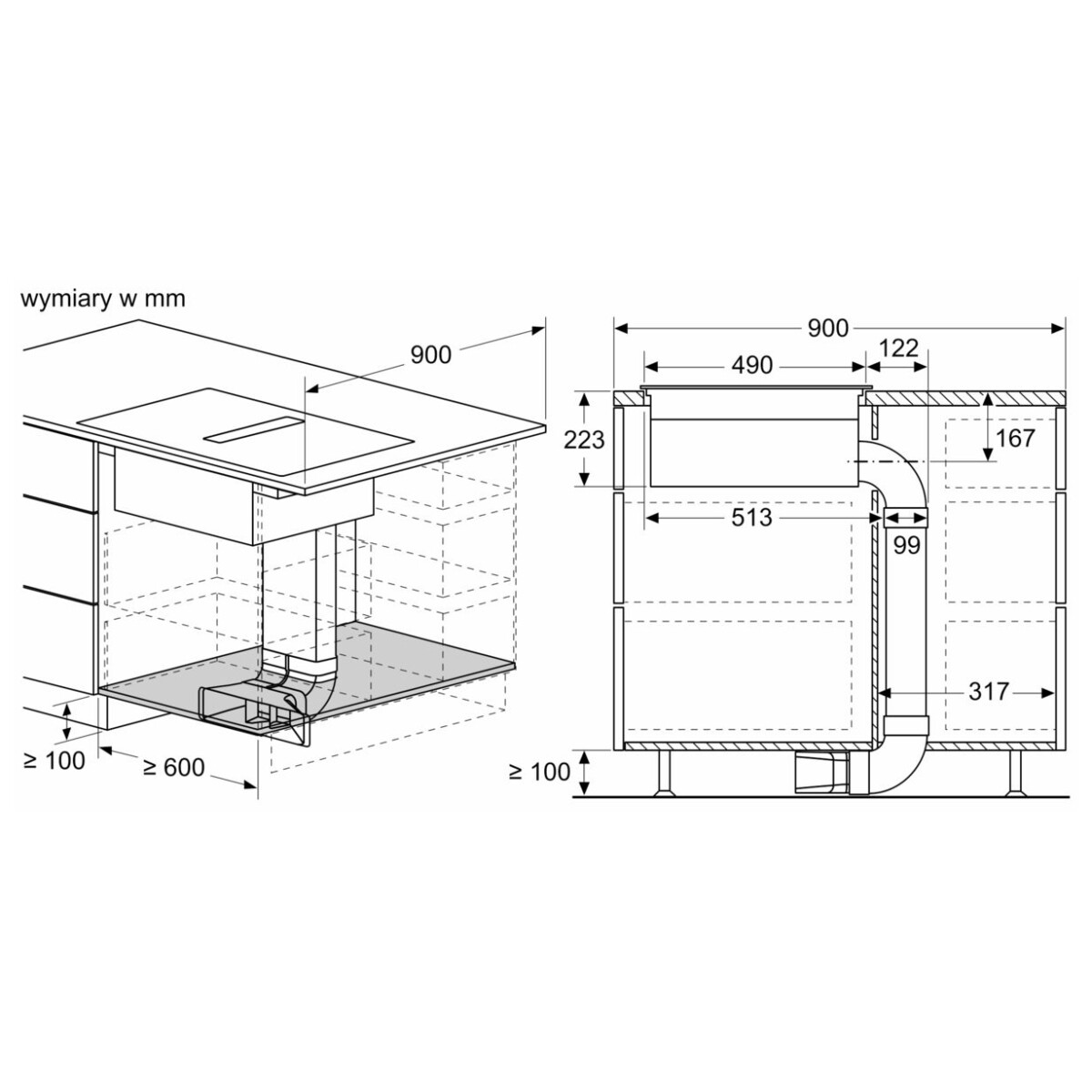 Płyta zintegrowana Siemens ED811HQ26E iQ500 z wyciągiem 80 cm - obrazek 6