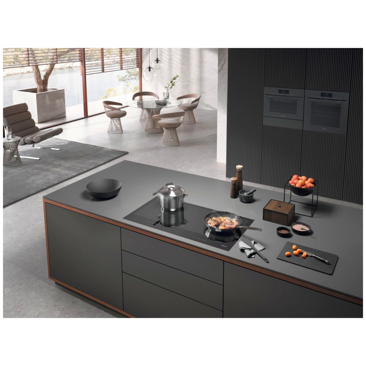 Płyty indukcyjne MIELE KM 7897-1 FL Diamond Graphite black - obrazek 2