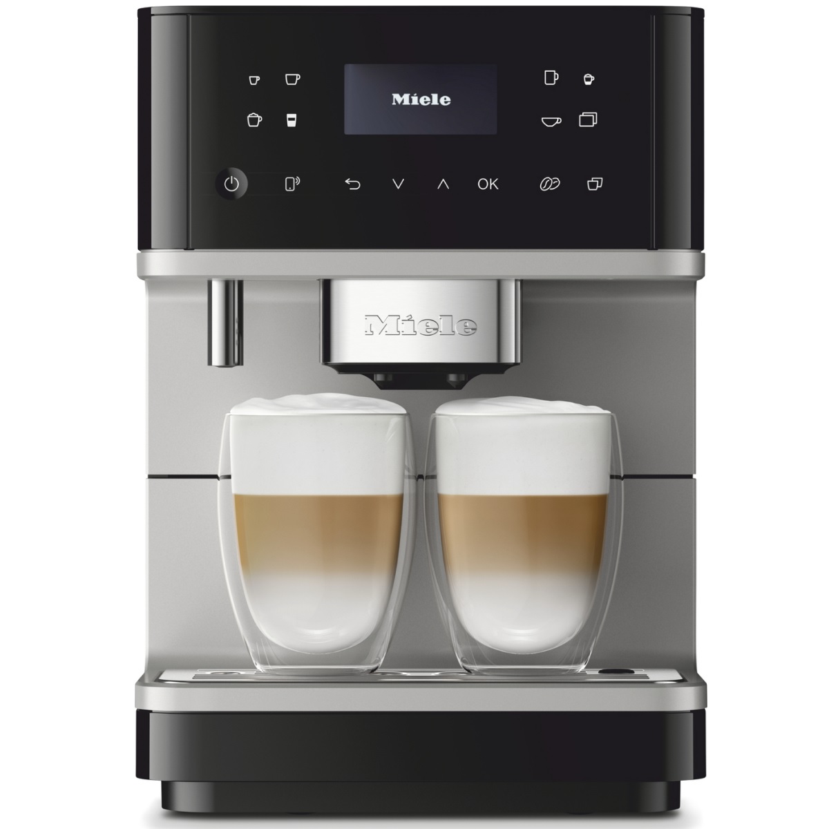 Wolnostojący ekspres do kawy z funkcją OneTouch for Two CM 6160 Silver Edition AlusilverMetallic Miele