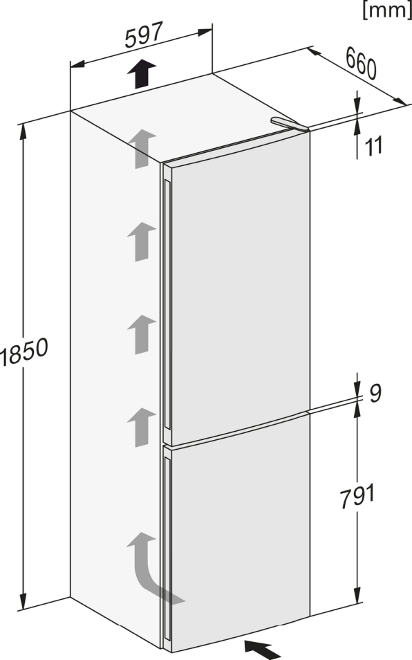 Wolnostojąca chłodziarko-zamrażarka z NoFrost KDN 4074 E Active Miele - obrazek 2