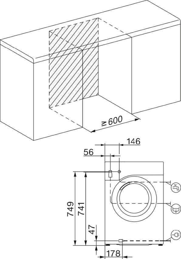 Pralka ładowana od przodu W1 WEH875 WPS PWash&TDos&8kg Miele - obrazek 2