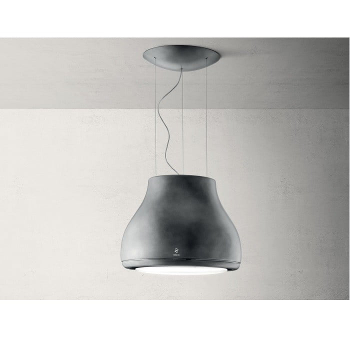 OKAP WYSPOWY WISZĄCY SHINING CAST IRON/F/50 PRF0120590A EFEKT ŻELIWA