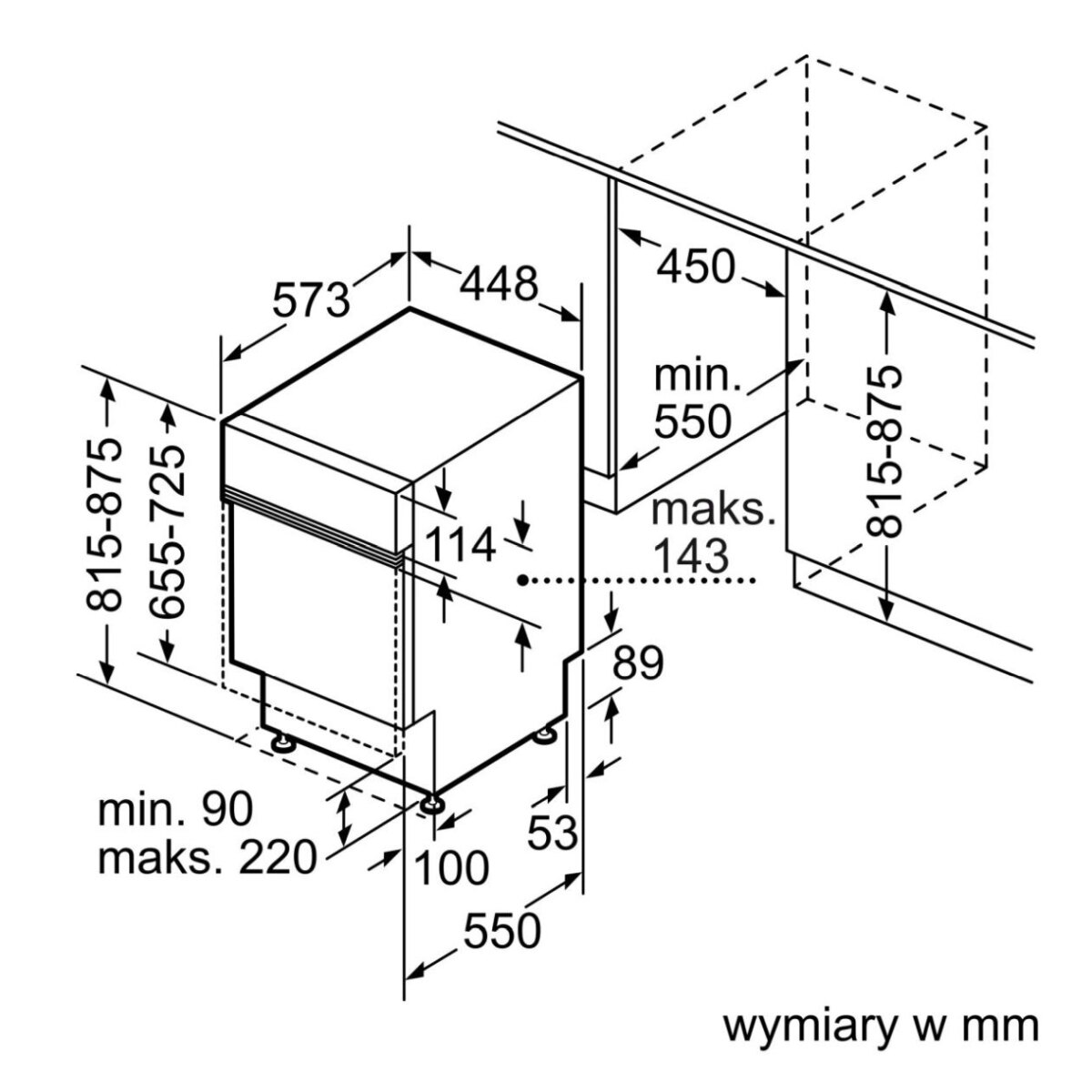Zmywarka do zabudowy z panelem Siemens SR53ES25KE iQ300 45 cm stal szczotkowana - obrazek 9