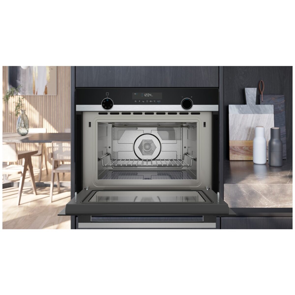 Kuchenka mikrofalowa Siemens iQ500 CM585AGS1 do zabudowy 60 cm - obrazek 5