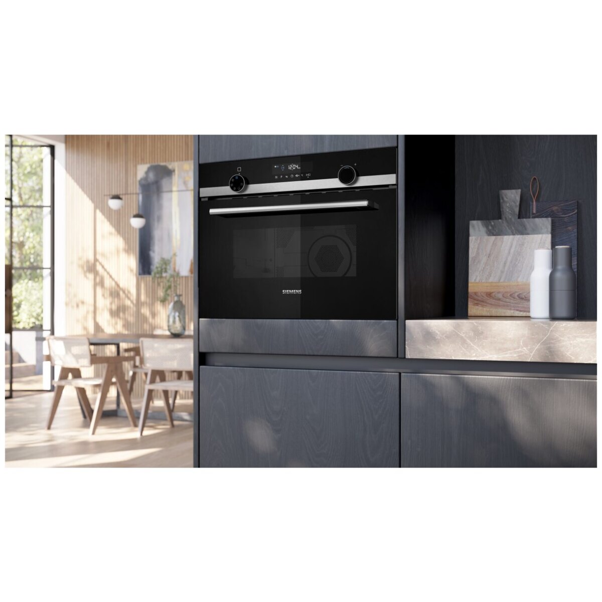 Kuchenka mikrofalowa Siemens iQ500 CM585AGS1 do zabudowy 60 cm - obrazek 4