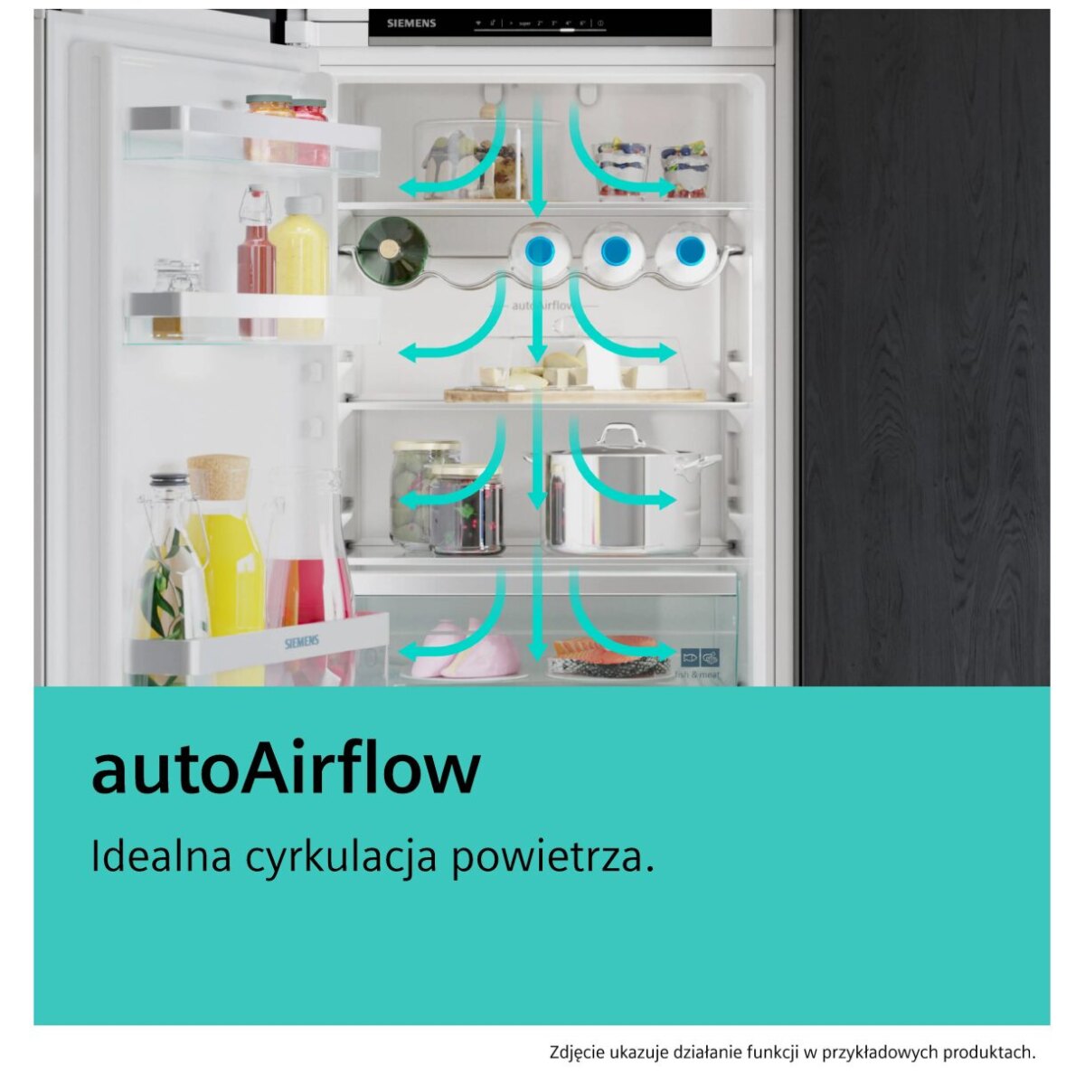 Chłodziarko-zamrażarka Siemens iQ500 KI86NADD0 do zabudowy 60 cm - obrazek 9
